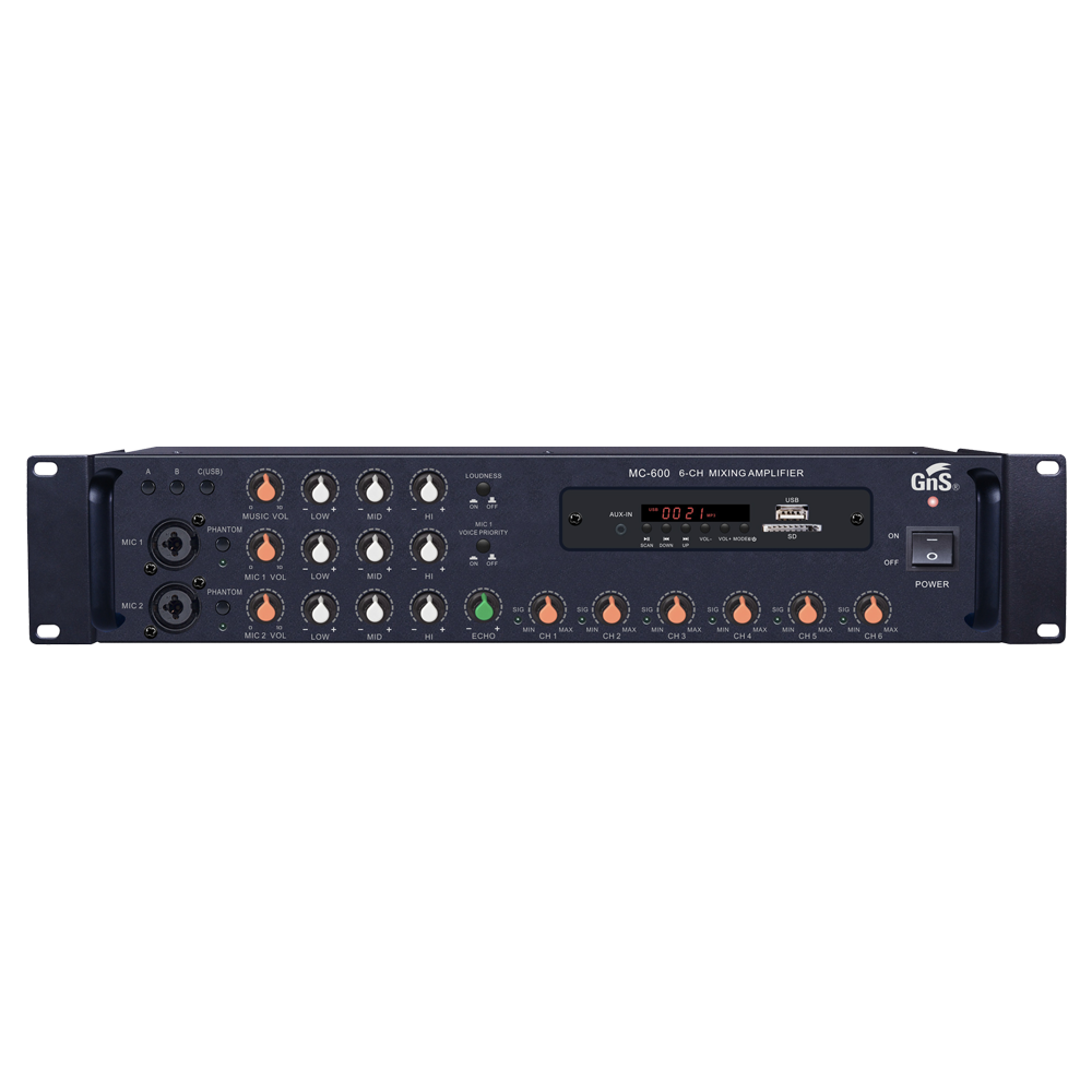 GNS MC600 방송용앰프 멀티앰프