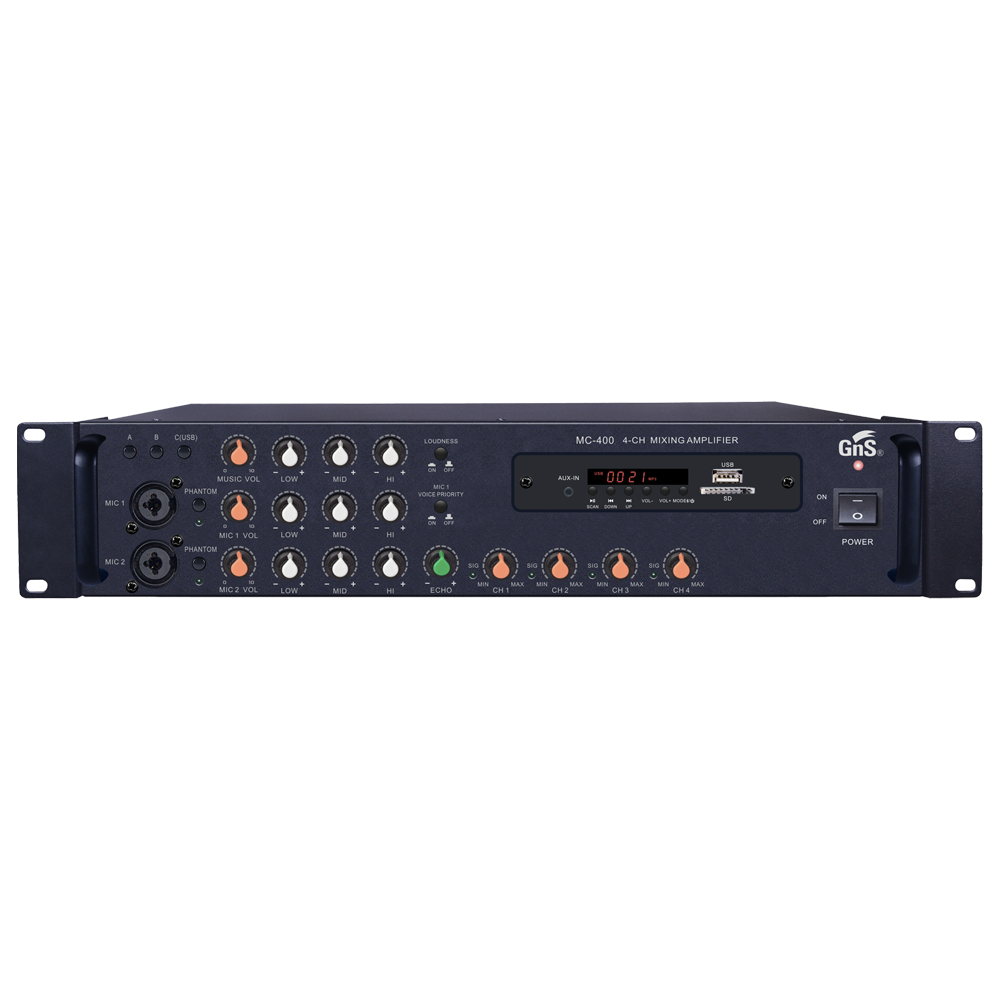 GNS MC400 방송용앰프 멀티앰프